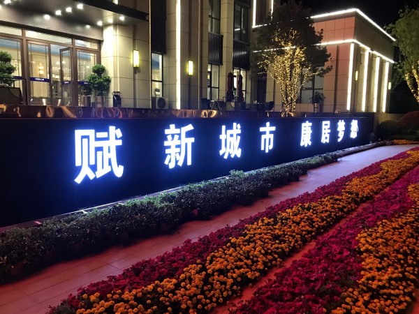 棗莊儒辰·滟瀾上府營銷中心發(fā)光字